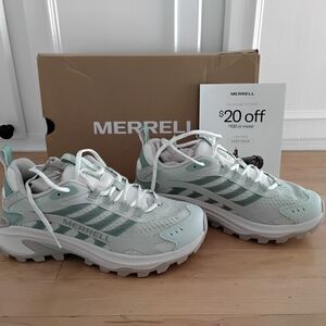 Merrell Mint and White Athletic Shoes